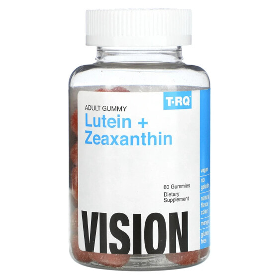 Витаминный комплекс T-RQ Лютеин + Зеаксантин для взрослых, жевательные мармеладки, манго, 60 шт.