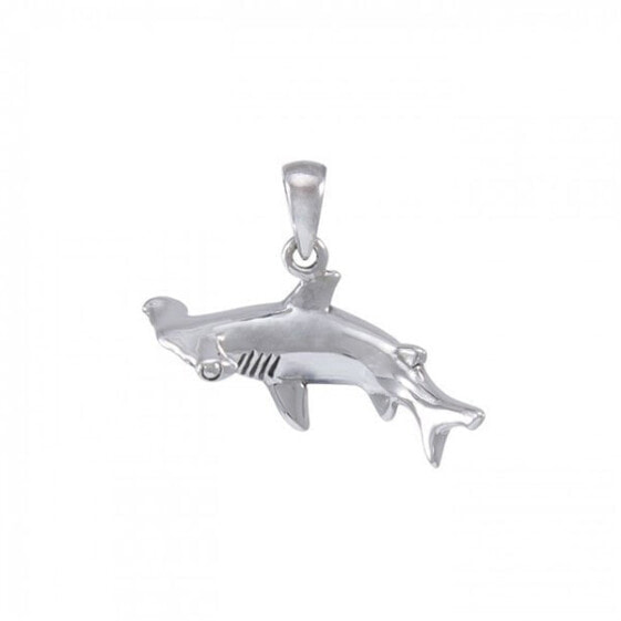 DIVE SILVER Hammerhead Shark Horizontal Pendant