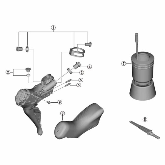 SHIMANO ST-R9120 Battery Cover Screw