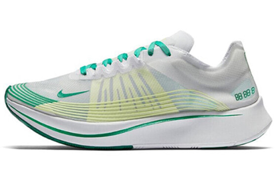 Кроссовки Nike Zoom Fly SP мужские бело-зеленые (AJ9282-101)