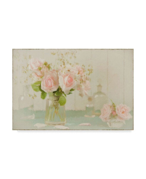 Cora Niele 'Vintage Roses Still Life' Canvas Art - 19" x 12"