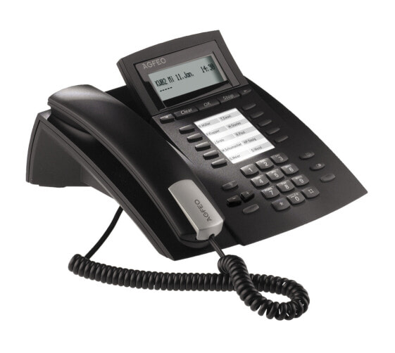 AGFEO ST 22 - IP Phone - Black - Wired handset - Desk/Wall - 2 lines - 1000 entries
