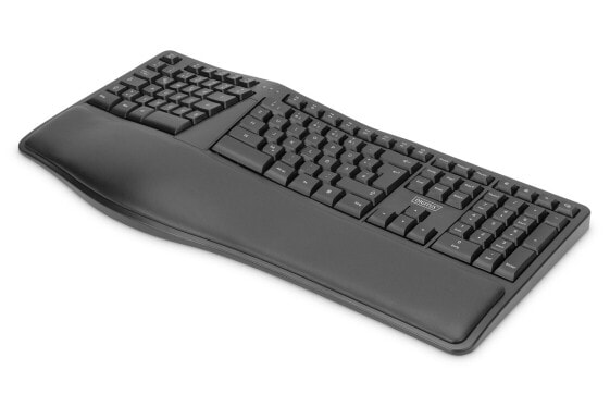 DIGITUS Ergonomic Keyboard, Wireless, 2.4 GHz