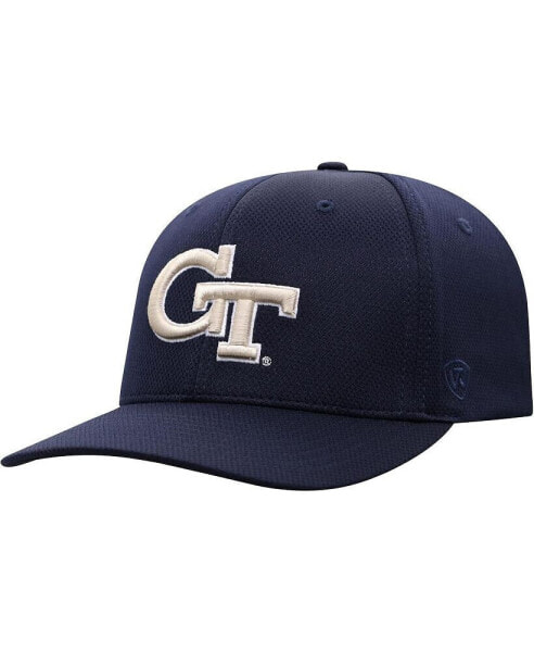 Men's Navy Georgia Tech Yellow Jackets Reflex Logo Flex Hat