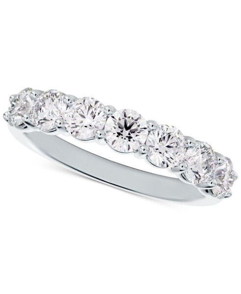 Diamond Seven Stone Band (1/2 ct. t.w.) in 14k White, Yellow or Rose Gold