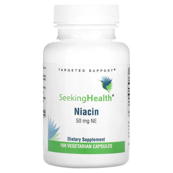 Витамины группы В Seeking Health Niacin, 50 мг NE, 100 вегетарианских капсул