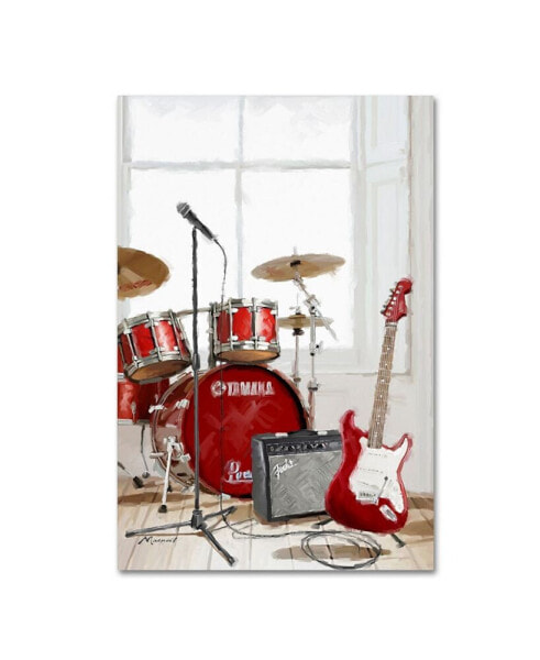 The Macneil Studio 'Drums and Guitar' Canvas Art - 12" x 19"