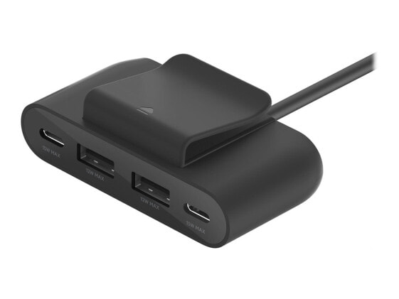 Аксессуары для телефонов Belkin 4-портовый USB сплиттер черный 4 в 1