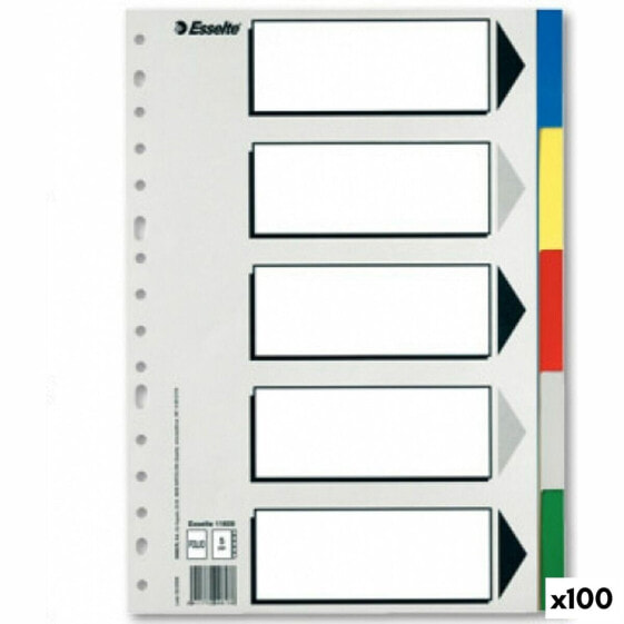 Сепараторы Esselte 5 листов многоцветный Din A4 (100 штук)