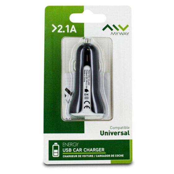 Зарядное устройство для автомобиля USB 2.1A Myway