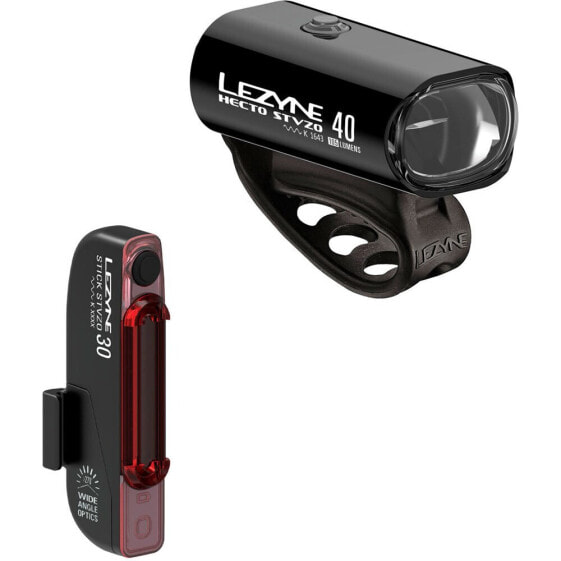 LEZYNE LED Pair Hecto Drive 40 StVZO + Stick Drive StVZO light set