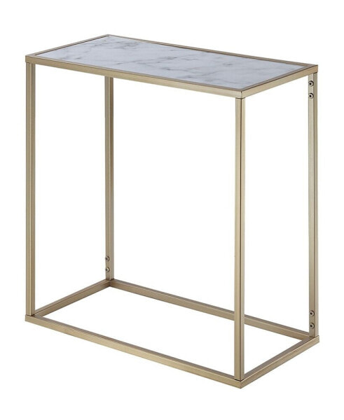 Gold Coast Faux Marble Chairside End Table