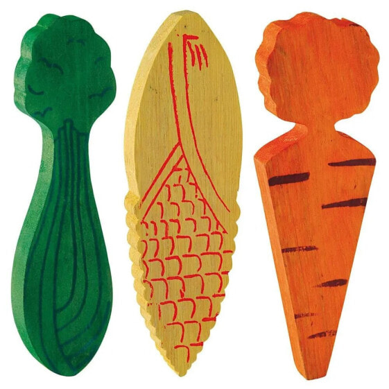 FERPLAST Wooden Vegetables Rodent Dental Toy