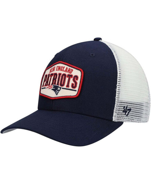 Men's Navy New England Patriots Shumay MVP Snapback Hat