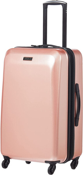 Мужской чемодан пластиковый серый American Tourister Moonlight Hardside Expandable Luggage with Spinner Wheels, Black Marble, 2-Piece Set (21/24)