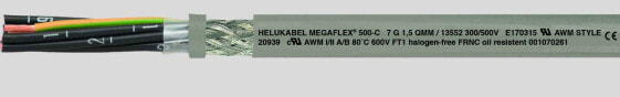 Helukabel HELU MEGAFLEX 500-C 7G1 grau 13538 UL/CSA geschirmt halogenfrei - halogen-free - Copper Wire
