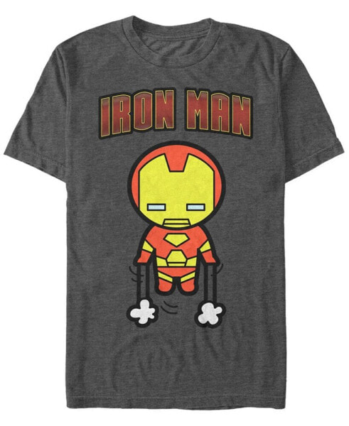 Marvel Men's Comic Collection Kawaii Iron Man Short Sleeve T-Shirt
