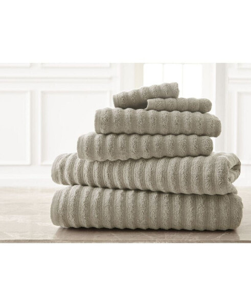 Wavy Luxury Spa Collection 6-Pc. Quick Dry Towel Set