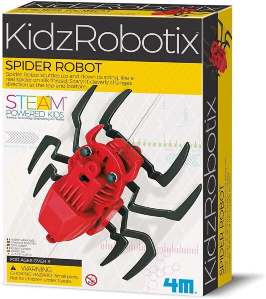 4M 68396 Blechdosen Seilbahn KidzRobotix, Konstruktionsbausatz für Kinder ab 8 Jahren, bunt