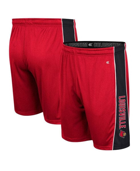 Men's Red Louisville Cardinals Panel Shorts