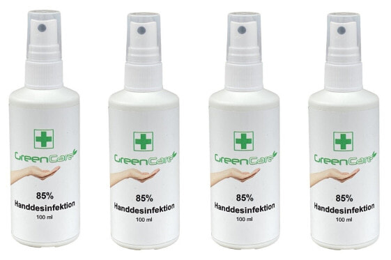 Care Handdesinfektion 85% Desinfektionsmittel 4x 100 ml