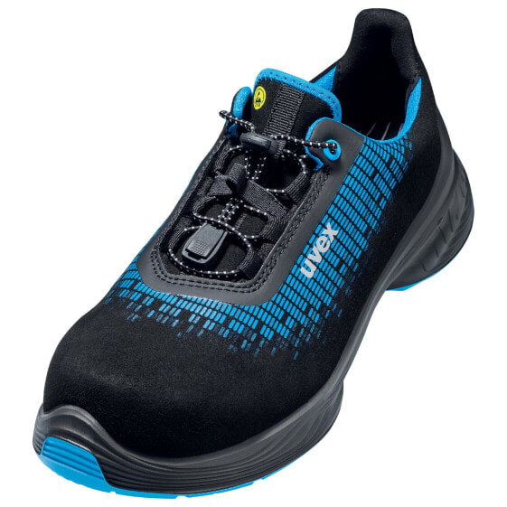 UVEX Arbeitsschutz 68300 - Unisex - Adult - Safety shoes - Black - Blue - S2 - ESD - SRC - Speed laces