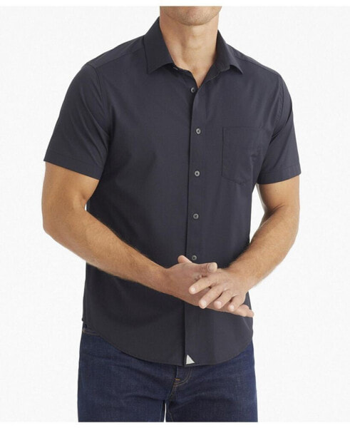 Men's Regular Fit Wrinkle-Free Performance Short Sleeve Gironde Button Up Shirt