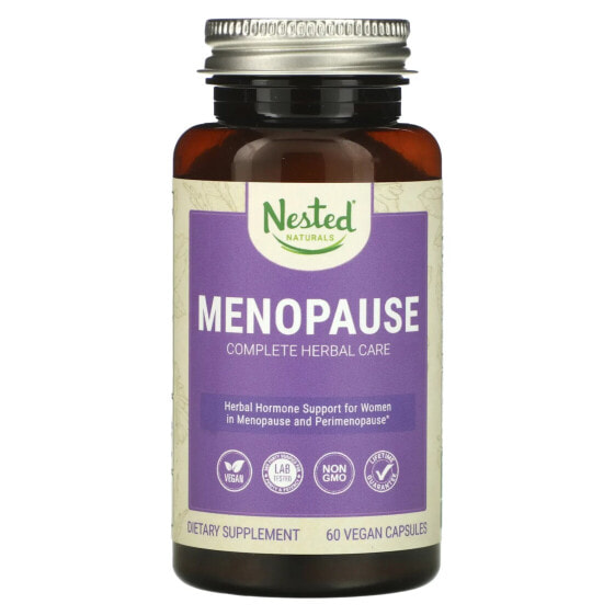 Nested Naturals, Menopause Complete Herbal Care, 60 веганских капсул