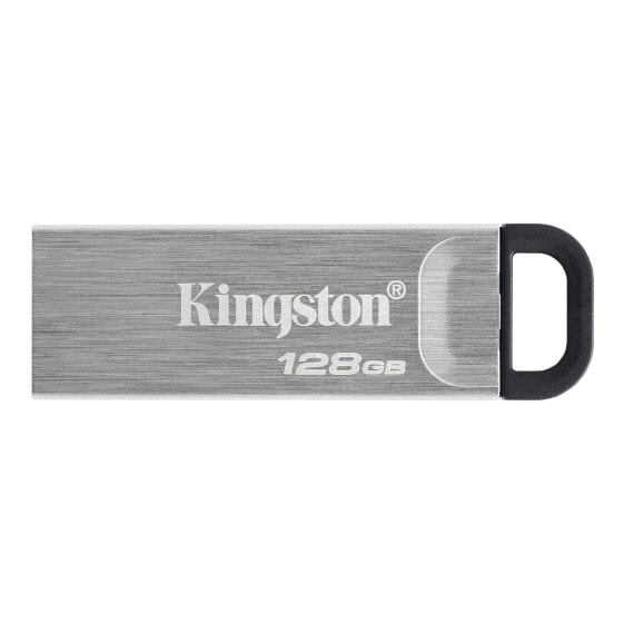 USB флеш-накопитель Kingston DataTraveler Kyson - 128 GB - 3.2 Gen 1 (3.1 Gen 1) - 200 MB/s - Capless - Silver