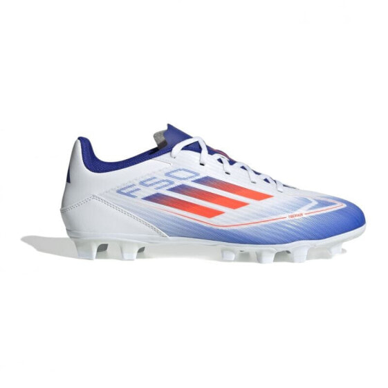 Бутсы футбольные Adidas F50 Club FxG M 8611 бело-синие