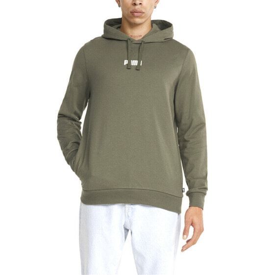 Puma Modern Basics Pullover Hoodie Mens Green Casual Outerwear 84844432