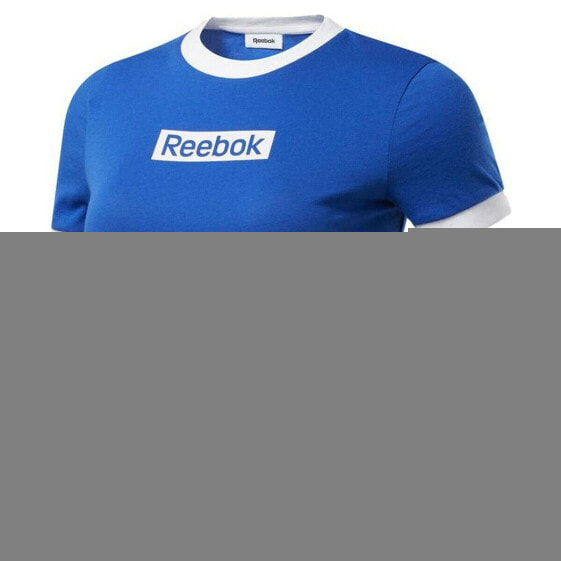 Футболка с коротким рукавом женская Reebok Essentials Linear Logo Синий