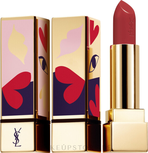 Lippenstift - Yves Saint Laurent Rouge Pur Couture Love Collector’s Edition 114 - Dial R.E.D