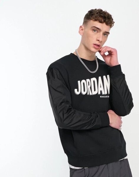 Jordan – Sweatshirt in Schwarz mit Logo