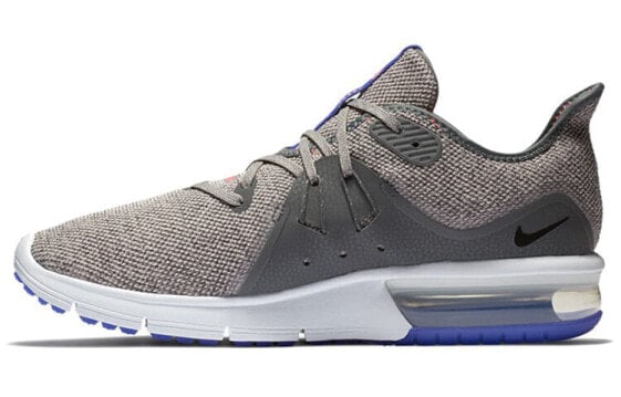 Nike Air Max Sequent 舒适 轻便透气 低帮 跑步鞋 男款 灰蓝 / Кроссовки Nike Air Max Sequent 921694-013