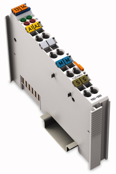 WAGO 750-560 - Analog output module - 2 channels - Gray - DIN 35 × 15 - 9 mm - 10 V