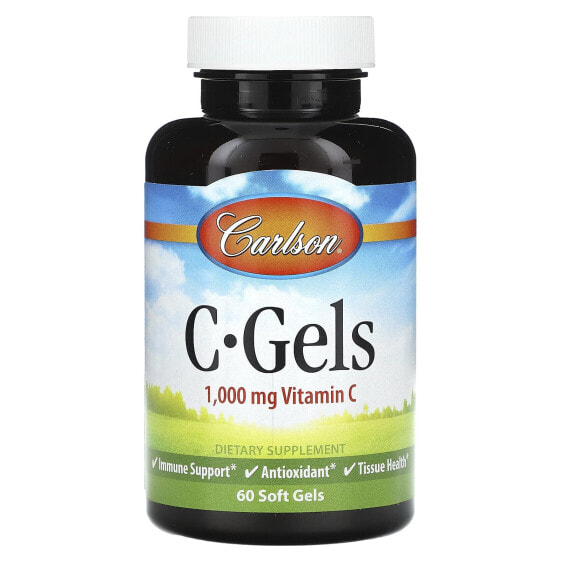 Carlson, C-гели, витамин C, 1000 мг, 60 мягких таблеток