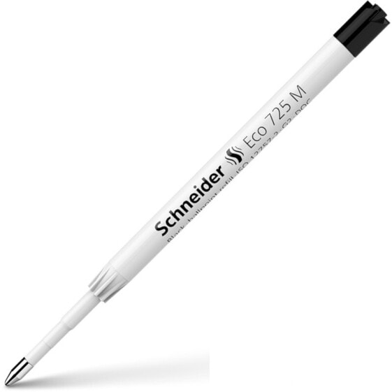 Ручка шариковая Schneider Schreibgeräte Eco 725 черная - средний чернильный - белая - из нержавеющей стали - G2