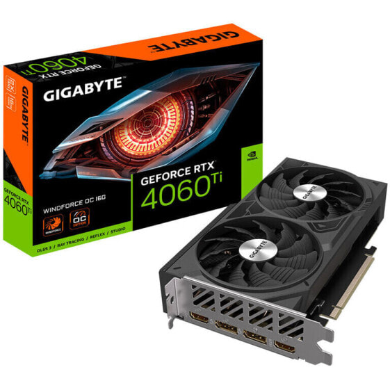 GIGABYTE GeForce RTX 4060 Ti Windforce OC 16G, 16384 MB GDDR6