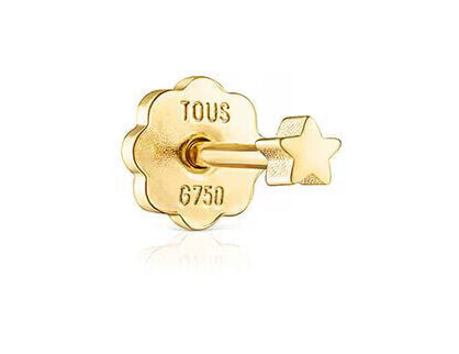 Basics 1003707000 gold star piercing earring