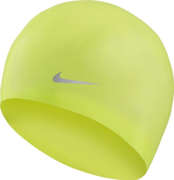 Шапочка Nike Czepek pływacki Nike Os Solid Junior limonkowy TESS0106-737