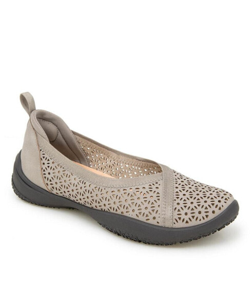 Women's Emma Perforated Pattern Slip-On Flat Shoe