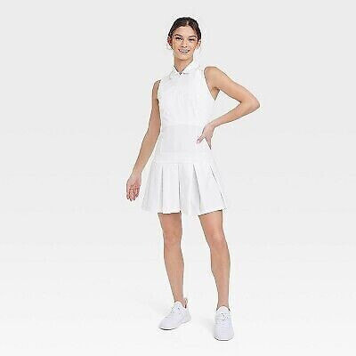 Women's Polo Tank Dress - All in Motion White XS