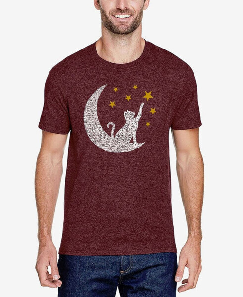 Cat Moon - Men's Premium Blend Word Art T-Shirt