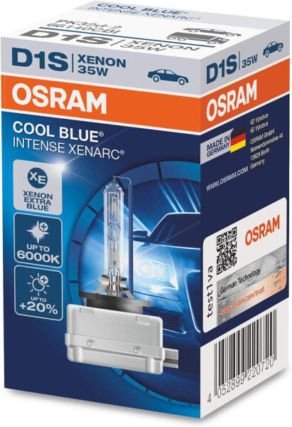 Osram Xenarc Original D1S HID Xenon Burner, Discharge Lamp, White