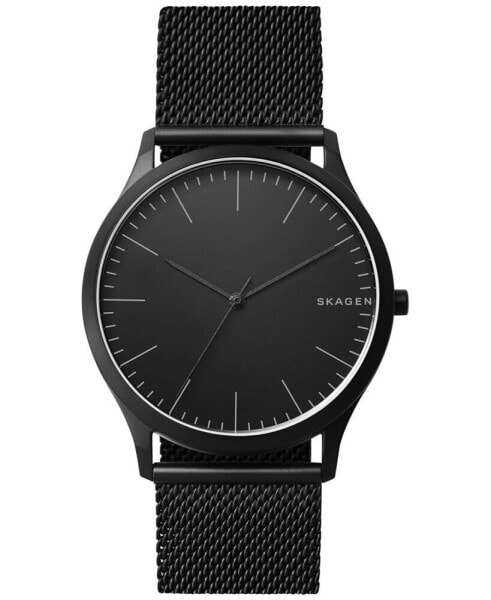 Men's Jorn Black Stainless Steel Mesh Bracelet Watch 41mm