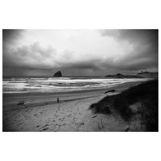 Bilderrahmen Sand und Wolken am Meer