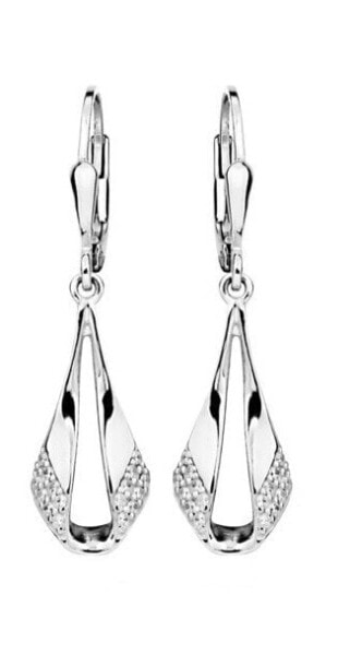 Elegant long earrings made of silver SVLE0263SH8BI00