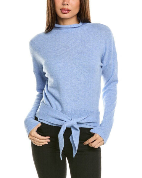 Forte Cashmere Tie-Front Cashmere Pullover Women's