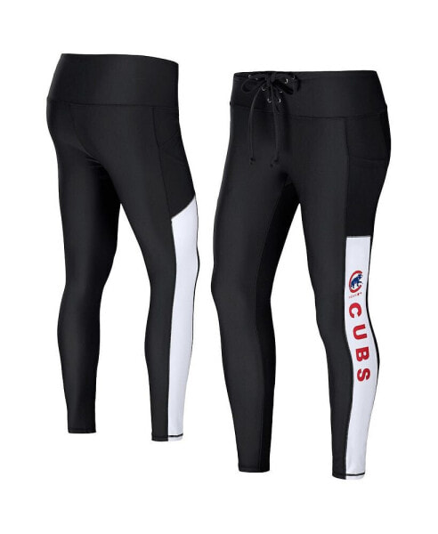 Women's Black Chicago Cubs Leggings